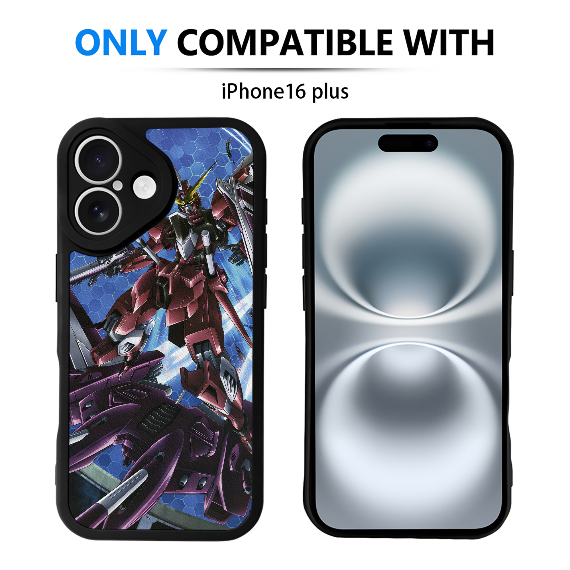 （画像用） 機動戦士ガンダム Mobile Suit Gundam 【iPhone 16シリーズ対応】シリコンスマホケース（レザー調） 材質：シリコン